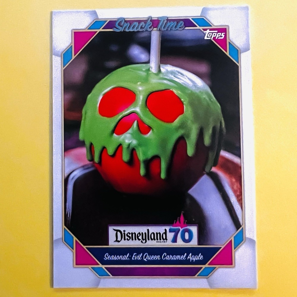 2025 Topps Disneyland 70th Anniversary Evil Queen Caramel Apple Snack Time #115